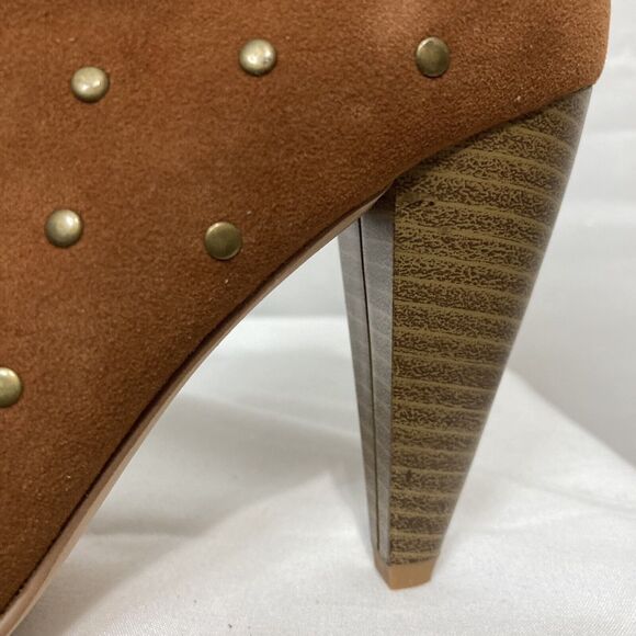 Vintage Studded Ankle Boots by Donna Salyer Size 6, heel 4" Zipper Suede Stylish - Picture 12 of 15